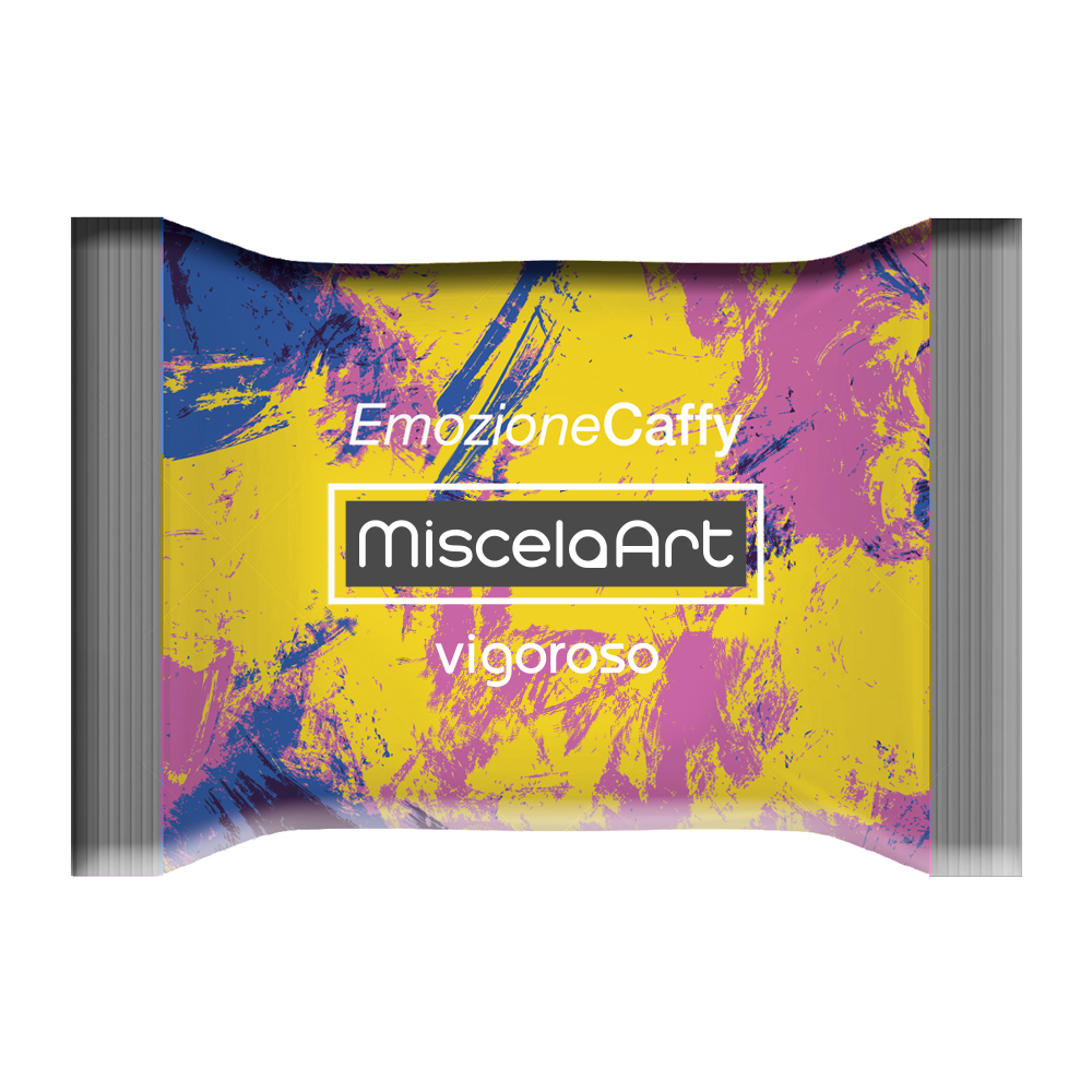 Capsule MiscelaArt Emozionecaffy Miscela Vigoroso per Caffitaly System